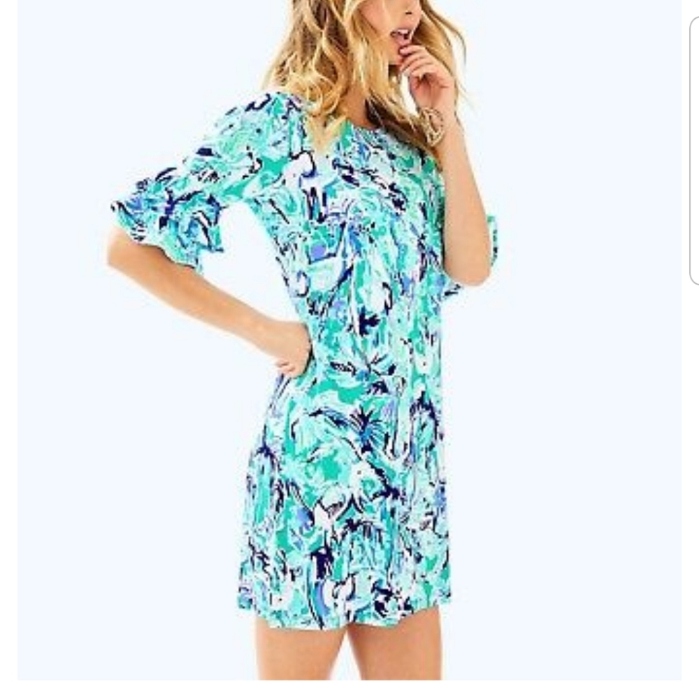 Lilly Pulitzer Lula dress tropical elephant appeal